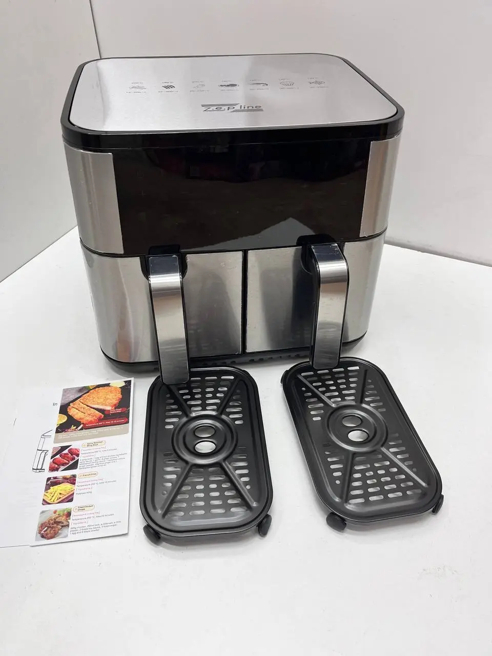 Аерофритюрниця на 2 чаші Zepline ZP-209 з потужністю 4000Вт на 12л - Зображення 2