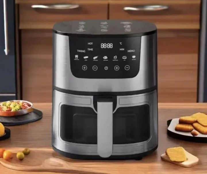 Аерогриль Rainberg RB 2268 4200W аерофрітюрниця безмасляна для приготування без олії з регулюванням температури 8 л - Зображення 2