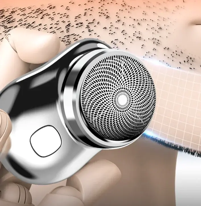 Акумуляторна міні бритва Ckeyin 10P електробритва бездротова роторна, для чоловіків, дорожня - Зображення 3