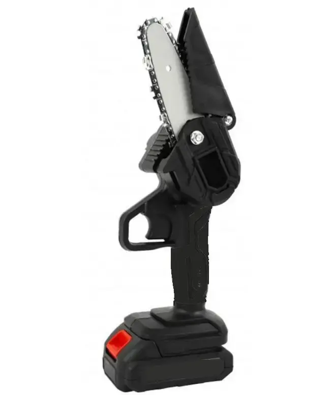 Акумуляторна міні-пила ланцюгова 6 дюймів з двома акумуляторами в кейсі 48 V 5000 mAh 550 Вт - Зображення 6