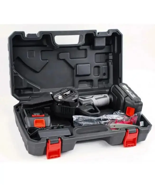 Акумуляторна міні-пила ланцюгова 6 дюймів з двома акумуляторами в кейсі 48 V 5000 mAh 550 Вт - Зображення 7