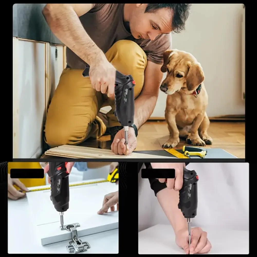 Акумуляторна викрутка трансформер, 48 елементів, міні-шуруповерт - Зображення 5