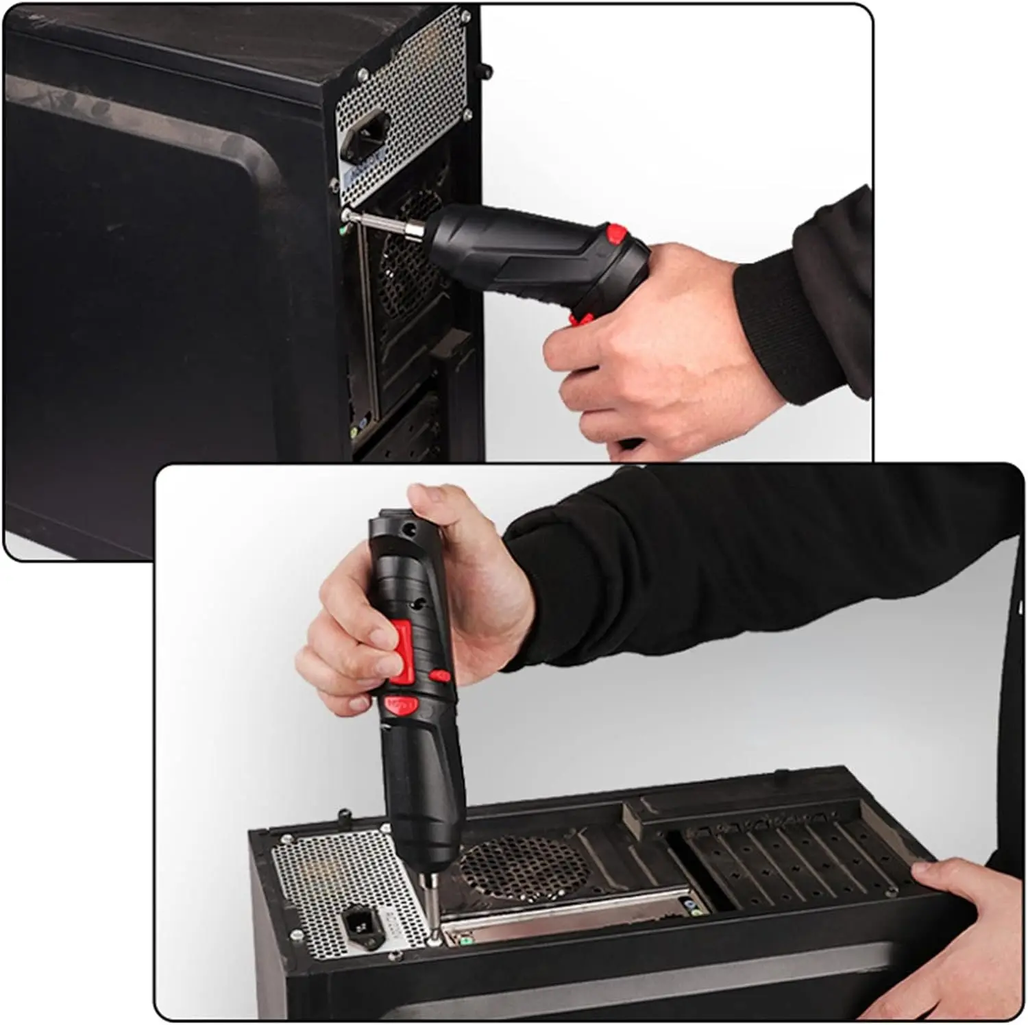 Акумуляторна викрутка трансформер, 48 елементів, міні-шуруповерт - Зображення 4