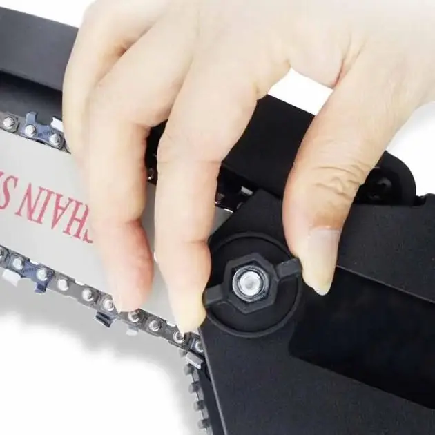 Акумуляторна ланцюгова міні-пилка сучкоріз для обрізання дерев Mini Electric Chainsaw Black 1 АКБ - Зображення 3