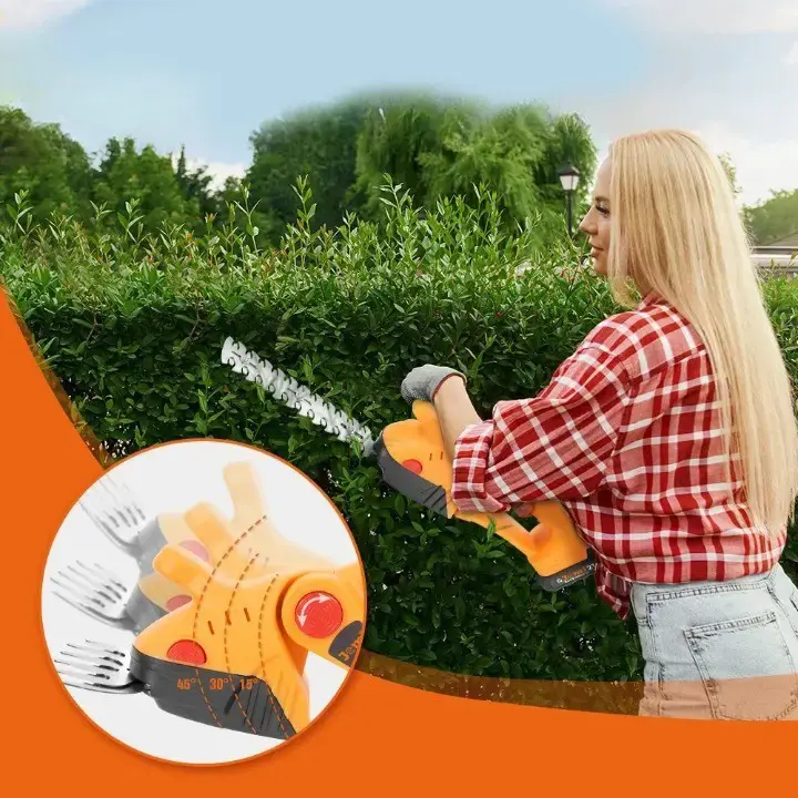 Акумуляторні ножиці-кущорізи на 24Вт з 2 насадками для догляду за садом в кейсі - Зображення 3