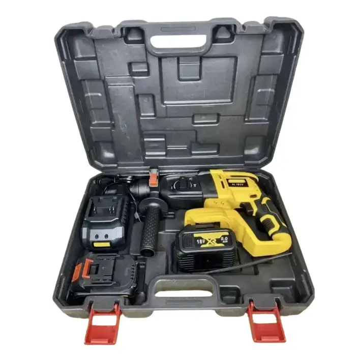 Акумуляторний безщітковий перфоратор із двома акумуляторами 18V 5Ah в кейсі ударний PD2A-18-M2 - Зображення 2