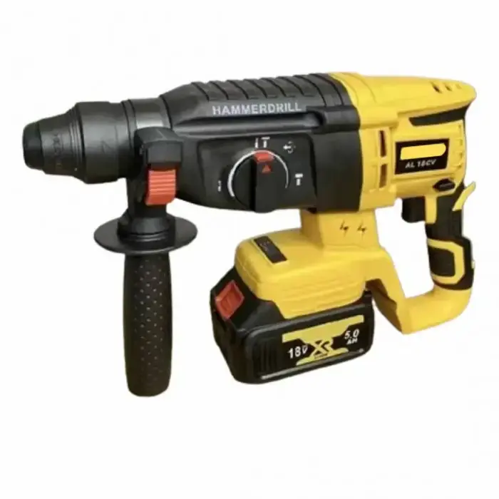 Акумуляторний безщітковий перфоратор із двома акумуляторами 18V 5Ah в кейсі ударний PD2A-18-M2 - Зображення 3