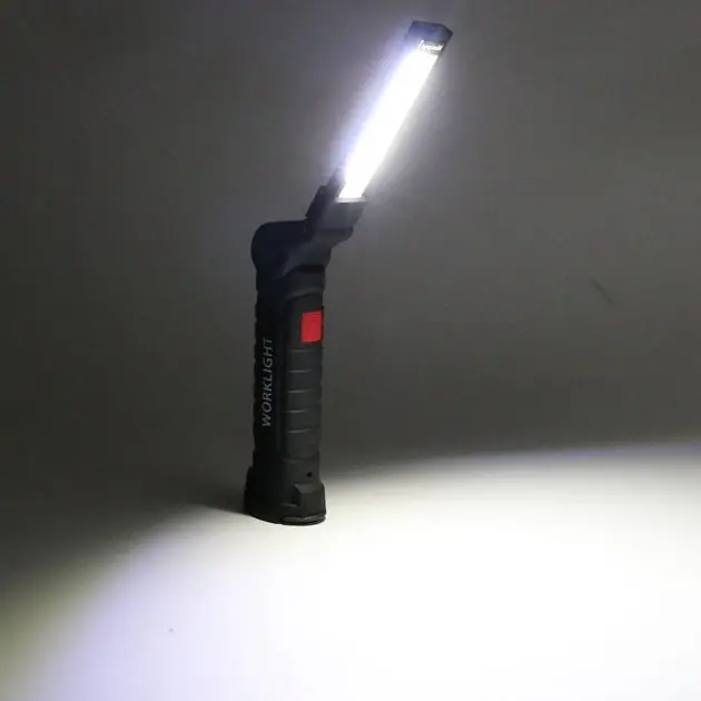 Акумуляторний ліхтар лампа світильник WORKLIGHT W-52 складаний (від USB/з МАГНІТОМ/з гачком) - Зображення 2
