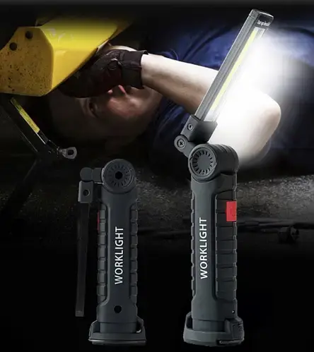 Акумуляторний ліхтар лампа світильник WORKLIGHT W-52 складаний (від USB/з МАГНІТОМ/з гачком) - Зображення 5