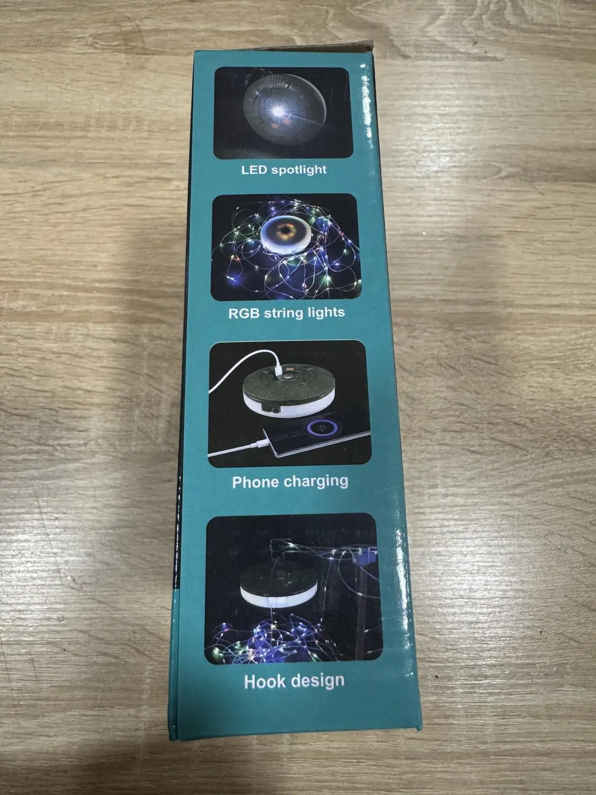 Акумуляторний ліхтар з гірляндою, USB та магнітним кріпленням / Підвісний ліхтар для кемпінгу 20м - Зображення 4