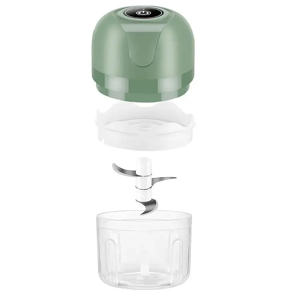 Акумуляторний міні подрібнювач для продуктів 250мл, з USB / Кухонний міні блендер для овочів - Зображення 5