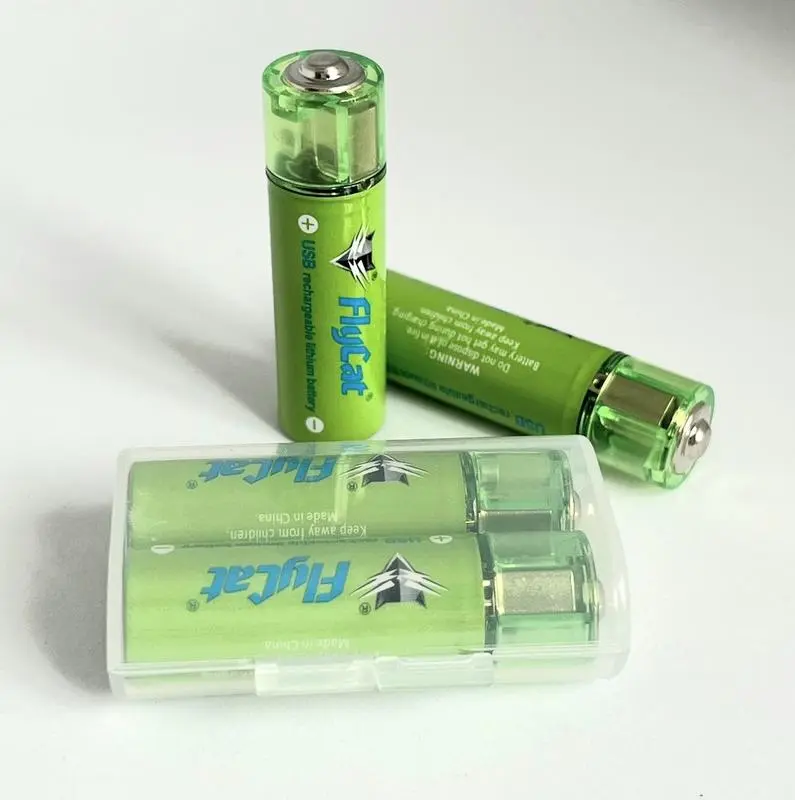 Акумулятори із USB батарейка AA FluCat 1.5V 1500 mAh (2 шт.) - Зображення 2