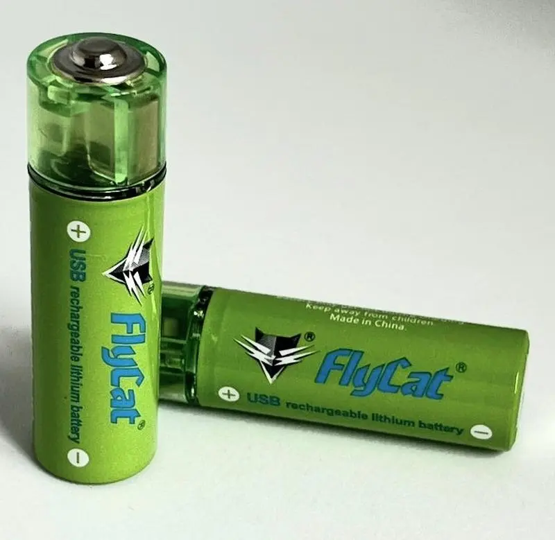 Акумулятори із USB батарейка AA FluCat 1.5V 1500 mAh (2 шт.)
