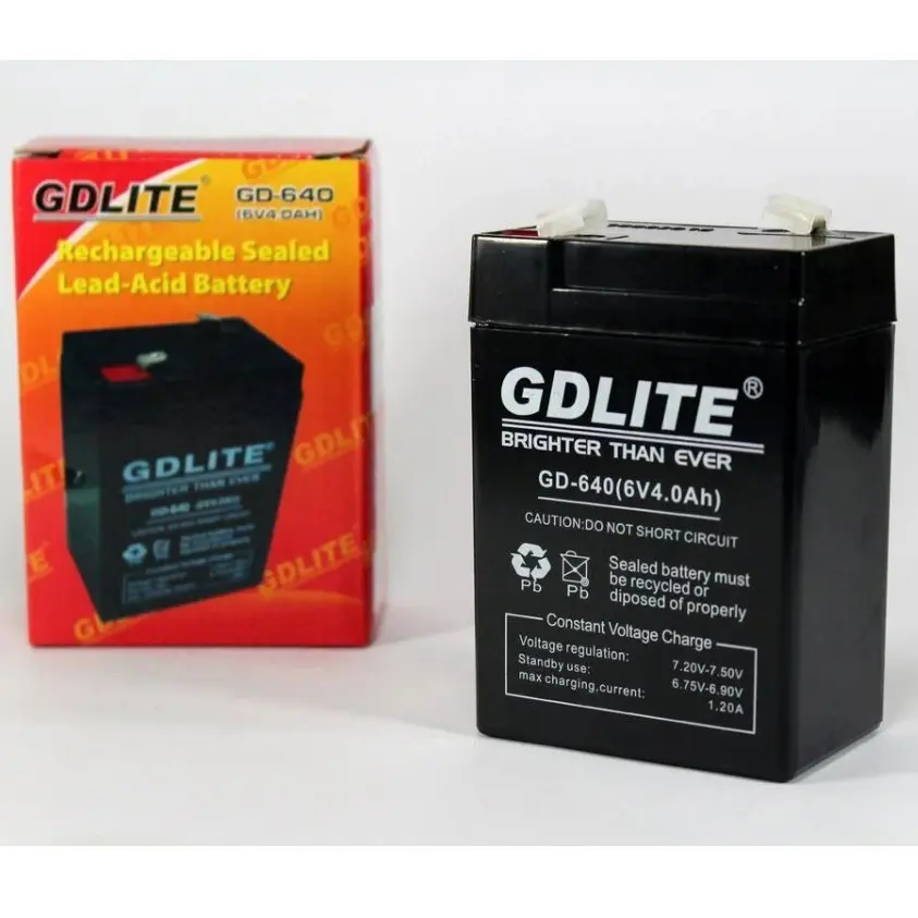 Акумулятор BATTERY GD 640 6V 4A - Зображення 2