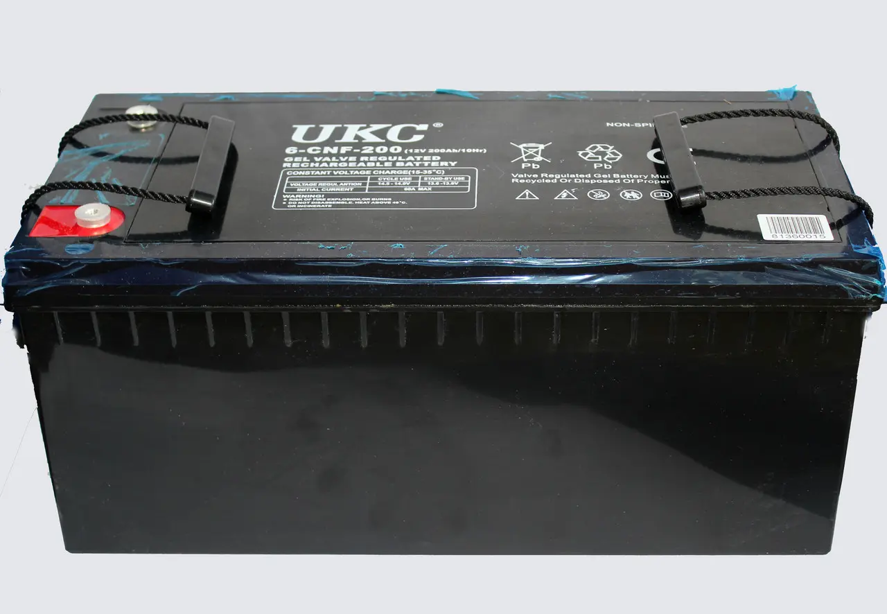 Акумулятор battery gel 12V 200A ukc - Зображення 3