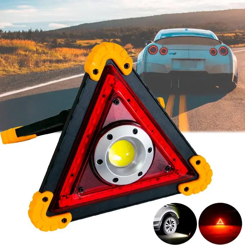 Акумуляторний автомобільний аварійний знак LED 30W LL-303 - Зображення 6