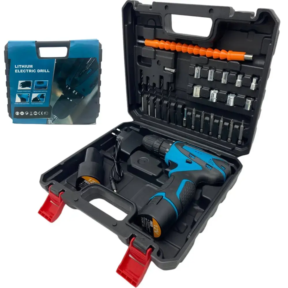 Акумуляторний Шуруповерт 12 V, шуруповерт з набором - Зображення 3