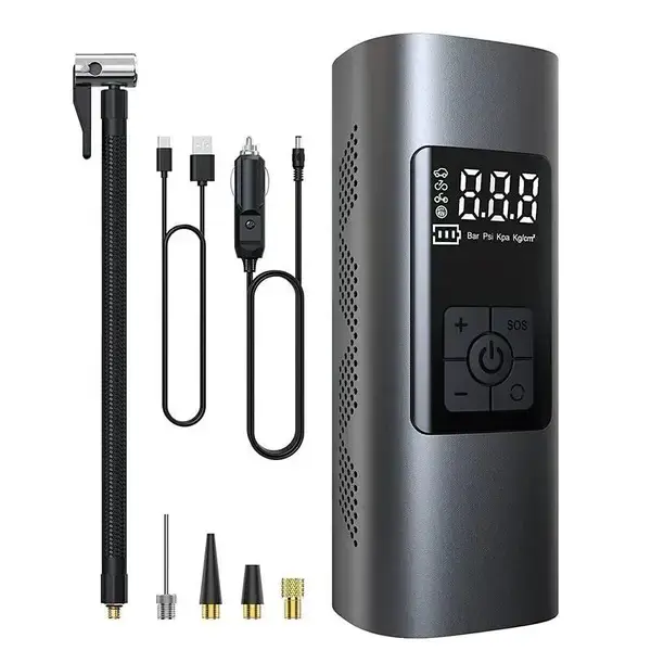 Акумуляторний електричний повітряний насос Neakhmer 12V 6000 мАг Black - Зображення 3