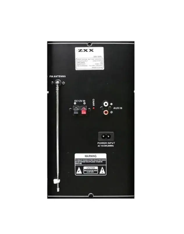 Акустична система ZXX-9393, динаміки 15”, 2 радіомікрофони - Зображення 5