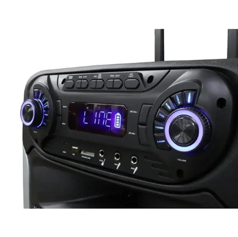 Акустична система ZXX-9393, динаміки 15”, 2 радіомікрофони - Зображення 4