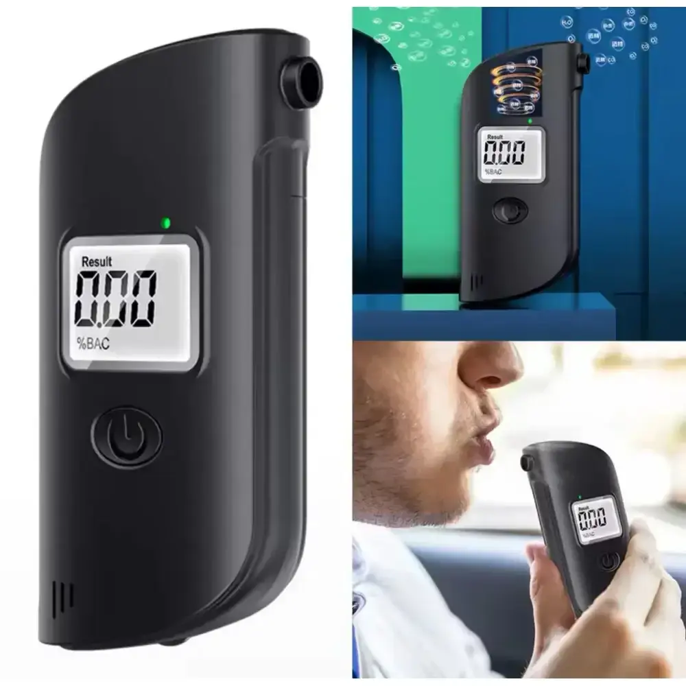 Алкотестер з LCD дисплеєм від батарейок / Тестер на алкоголь / Алкометр / Алкотестер портативний - Зображення 3