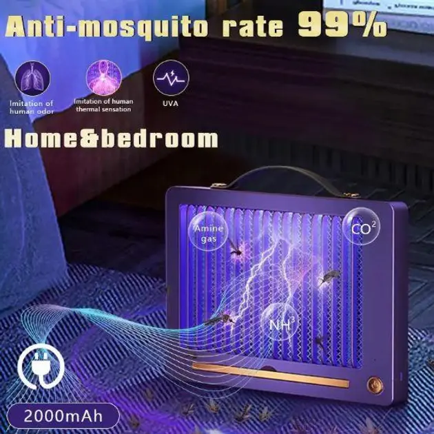 Антимоскітна лампа знищувач Mosquito Killer Lamp світильник від комарів Happy Home BG-009 - Зображення 6