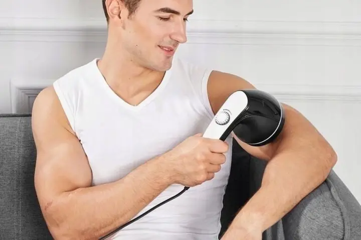 NEW Антицелюлітний масажер Body Massage, 4 насадки / Вібромасажер з ІЧ підігрівом / Масажер для тіла - Зображення 4