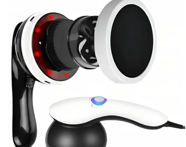 NEW Антицелюлітний масажер Body Massage, 4 насадки / Вібромасажер з ІЧ підігрівом / Масажер для тіла - Зображення 2