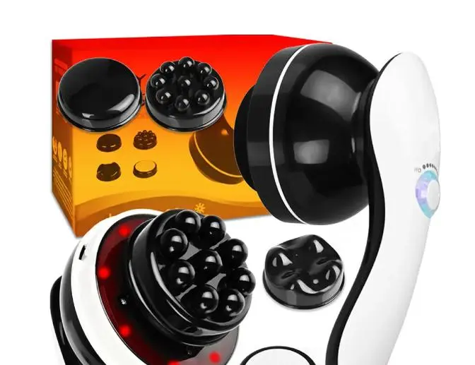 NEW Антицелюлітний масажер Body Massage, 4 насадки / Вібромасажер з ІЧ підігрівом / Масажер для тіла - Зображення 6