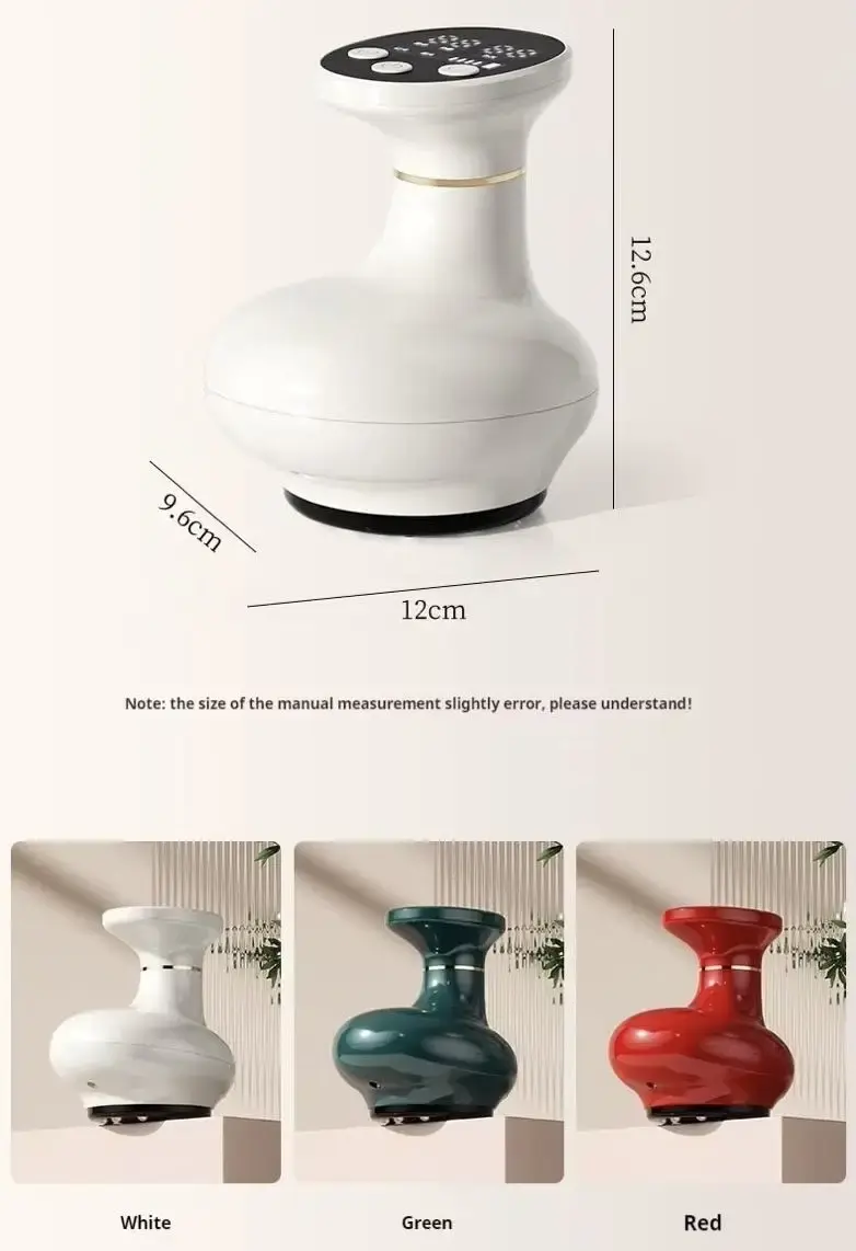 Антицелюлітний вакуумний масажер Cupping Massage з інфрачервоним нагріванням, масажер від целюліту AND1110 USB - Зображення 6