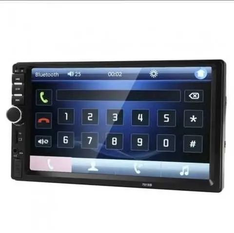 Універсальна автомагнітола 2 Din сенсорна, Bluetooth AMP 7018B, з пультом у комплекті - Зображення 6