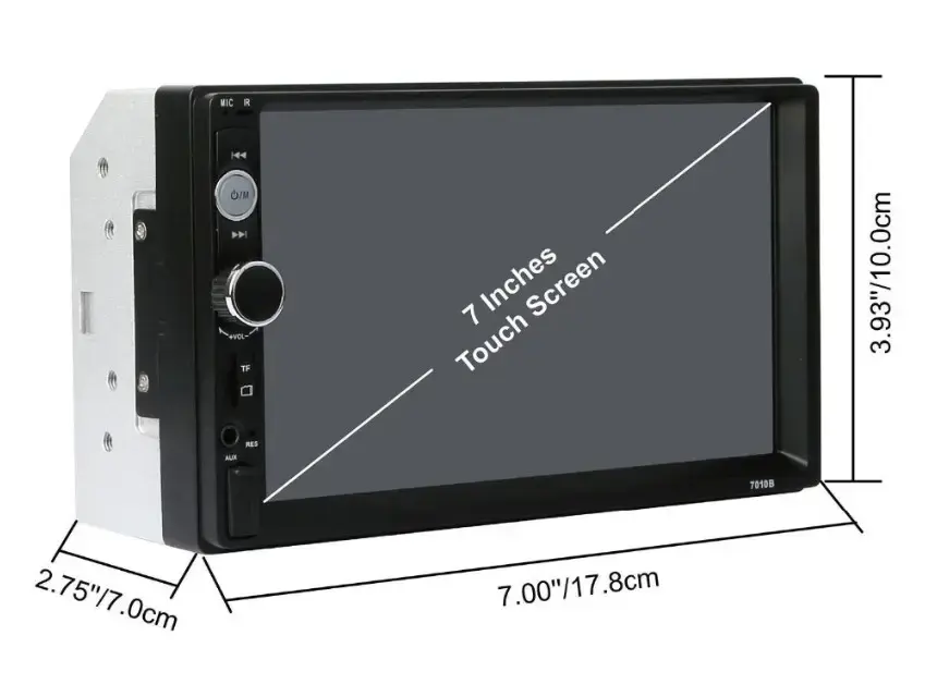 Універсальна автомагнітола 2 Din сенсорна, Bluetooth AMP 7018B, з пультом у комплекті - Зображення 5