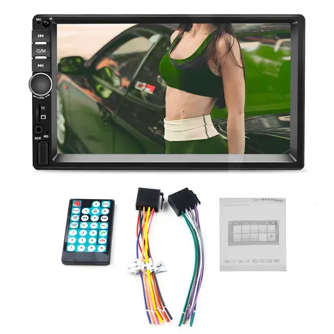 Універсальна автомагнітола 2 Din сенсорна, Bluetooth AMP 7018B, з пультом у комплекті