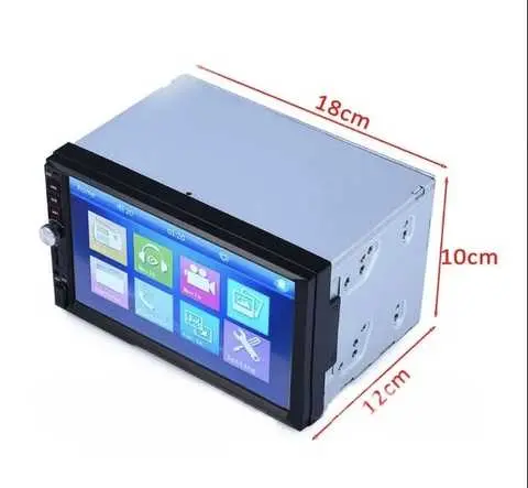Універсальна автомагнітола 2 Din сенсорна, Bluetooth AMP 7018B, з пультом у комплекті - Зображення 8
