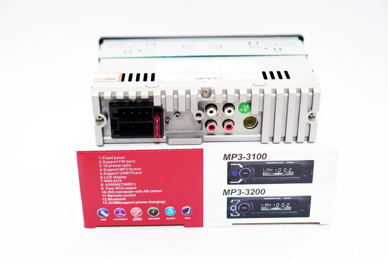 Автомагнітола 3100 Bluetooth+2xUSB+microSD+AUX 4x50W - Зображення 3