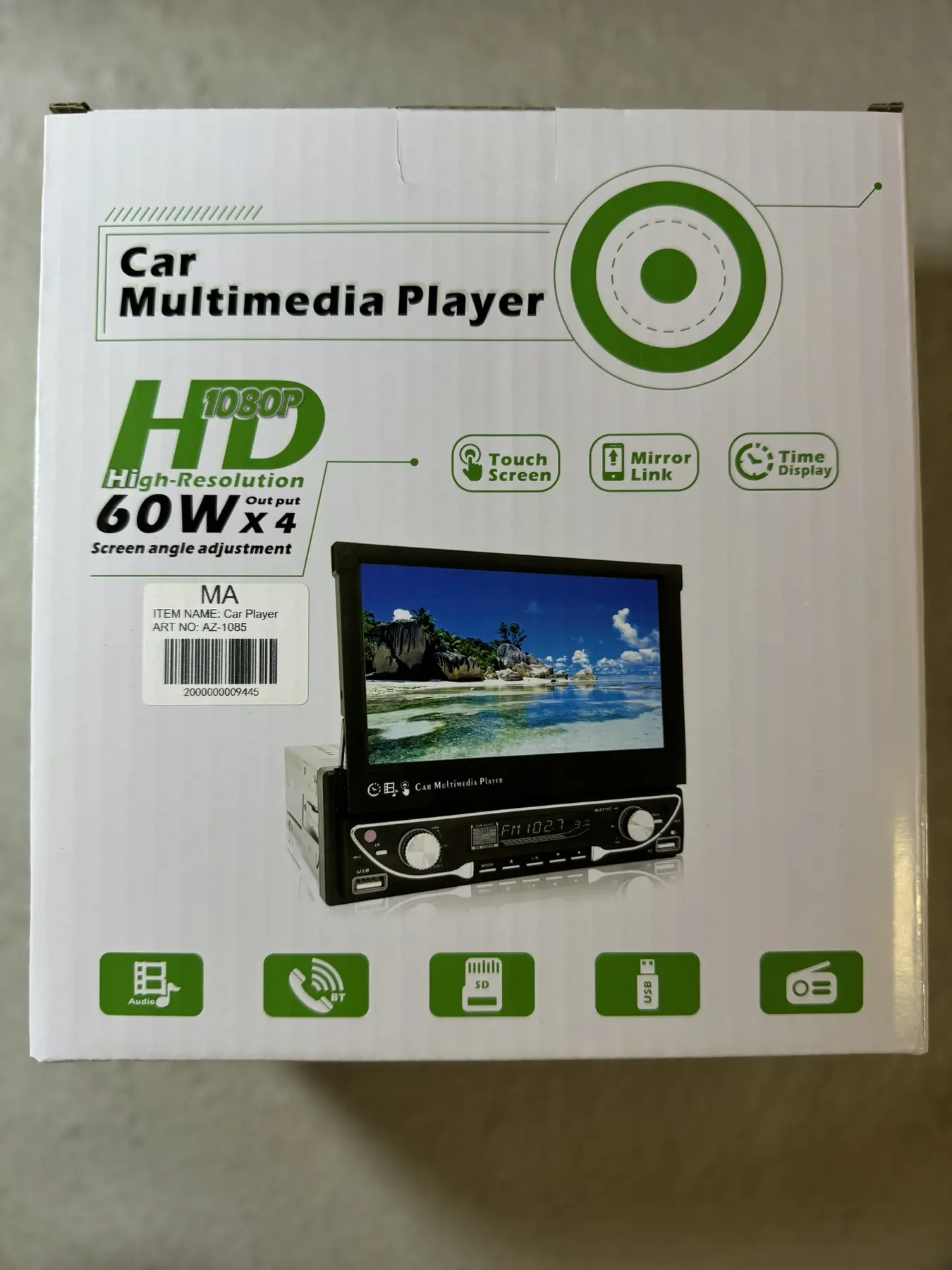 Автомагнітола 7-дюйм.HD авто.радіо MP5-плеєр, FM, AM, RDS, Bluetooth та телефонного зв'язку з дистанційним керуванням - Зображення 3