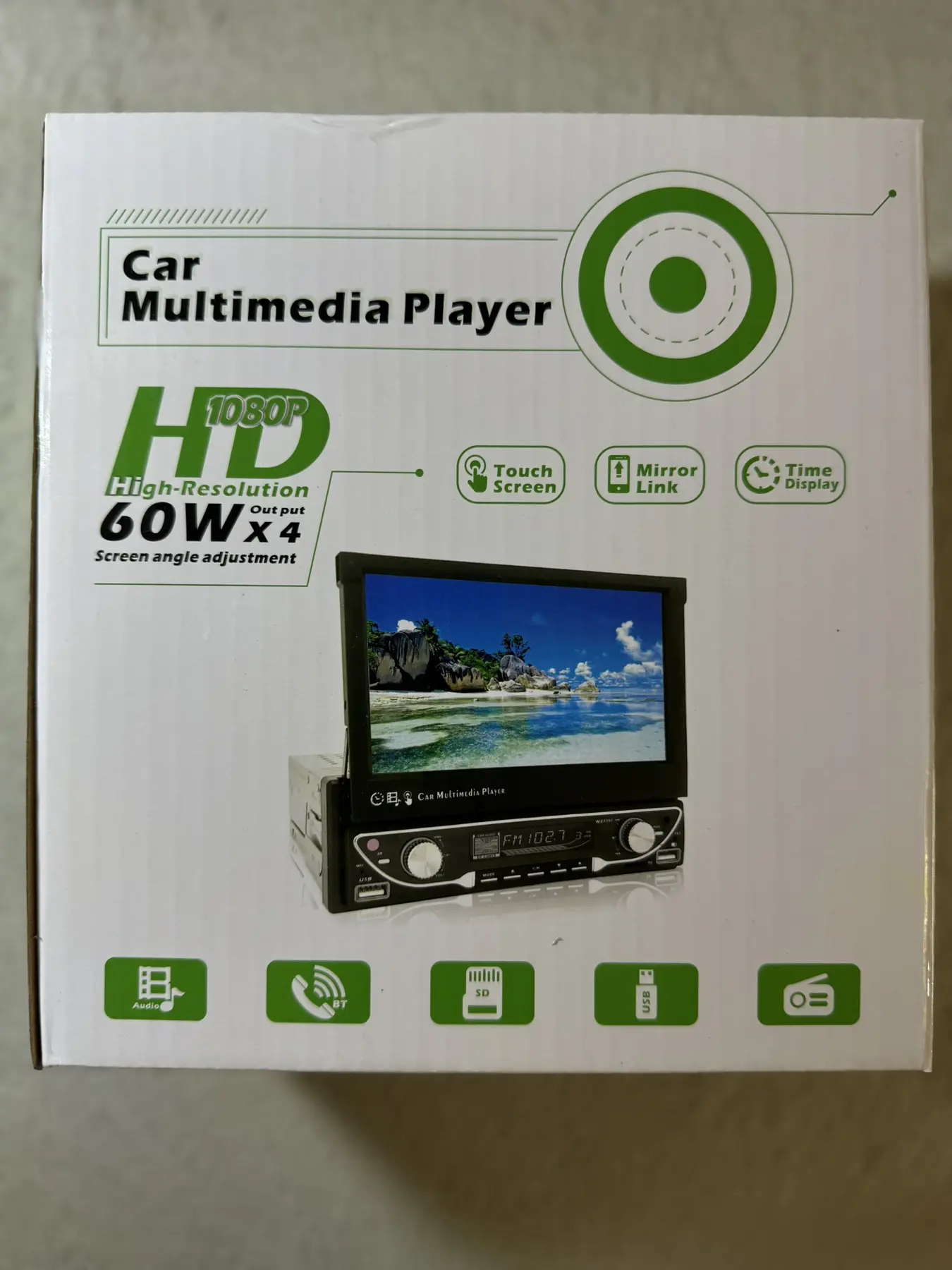 Автомагнітола 7-дюйм.HD авто.радіо MP5-плеєр, FM, AM, RDS, Bluetooth та телефонного зв'язку з дистанційним керуванням - Зображення 4