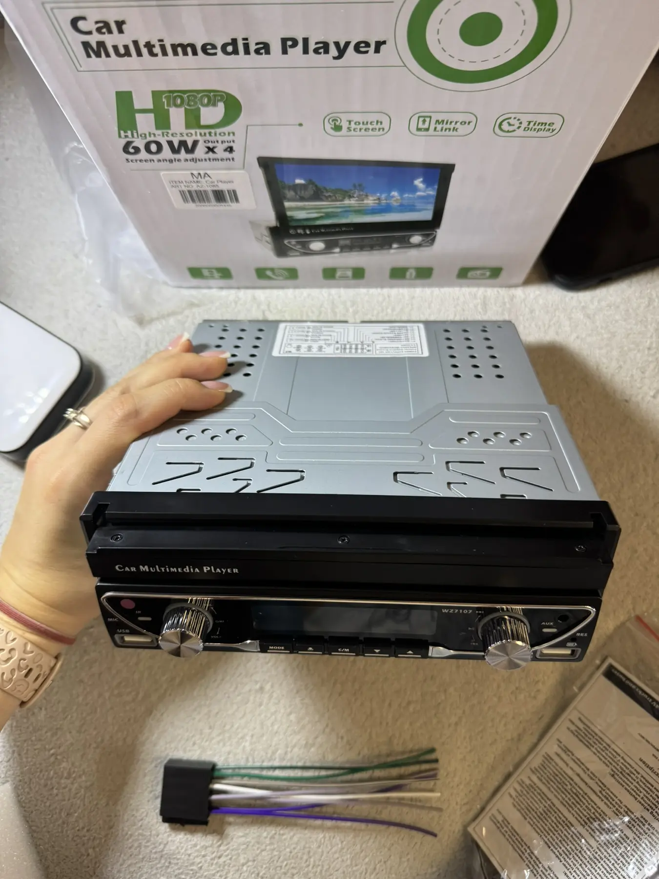 Автомагнітола 7-дюйм.HD авто.радіо MP5-плеєр, FM, AM, RDS, Bluetooth та телефонного зв'язку з дистанційним керуванням - Зображення 2