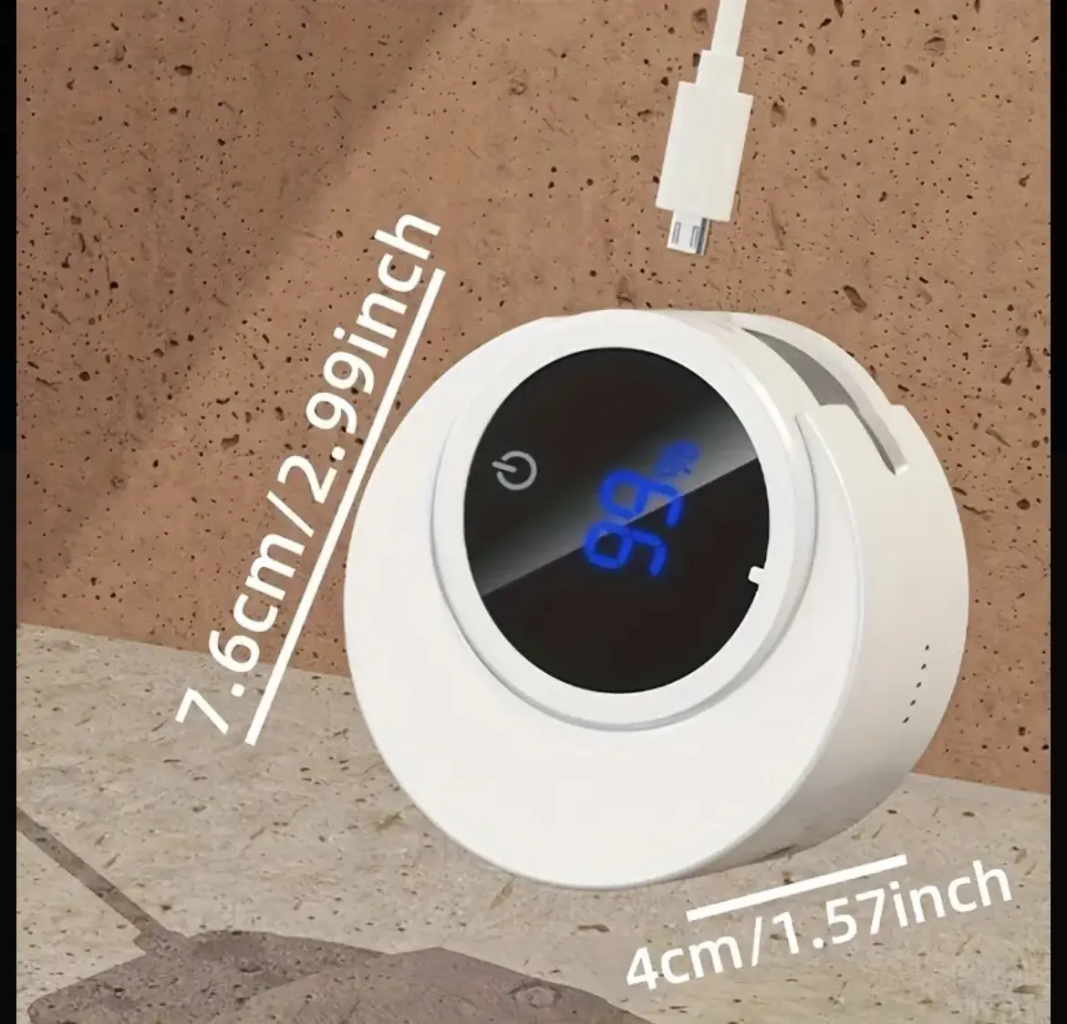 Автоматичний настінний тримач-стерилізатор для зубних щіток з УФ-дезінфекцією, стерилізатор з дисплеєм - Зображення 3