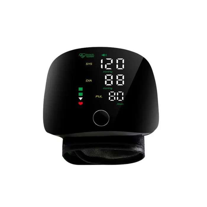 Автоматичний тонометр на зап'ястя від акумулятора 300 мАг / Розумний тонометр із сенсорним екраном та голосом - Зображення 3