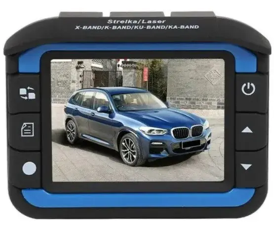 Автомобільний відеореєстратор з антирадаром та камерою з кутом огляду 140 градусів HD 720P - Зображення 2