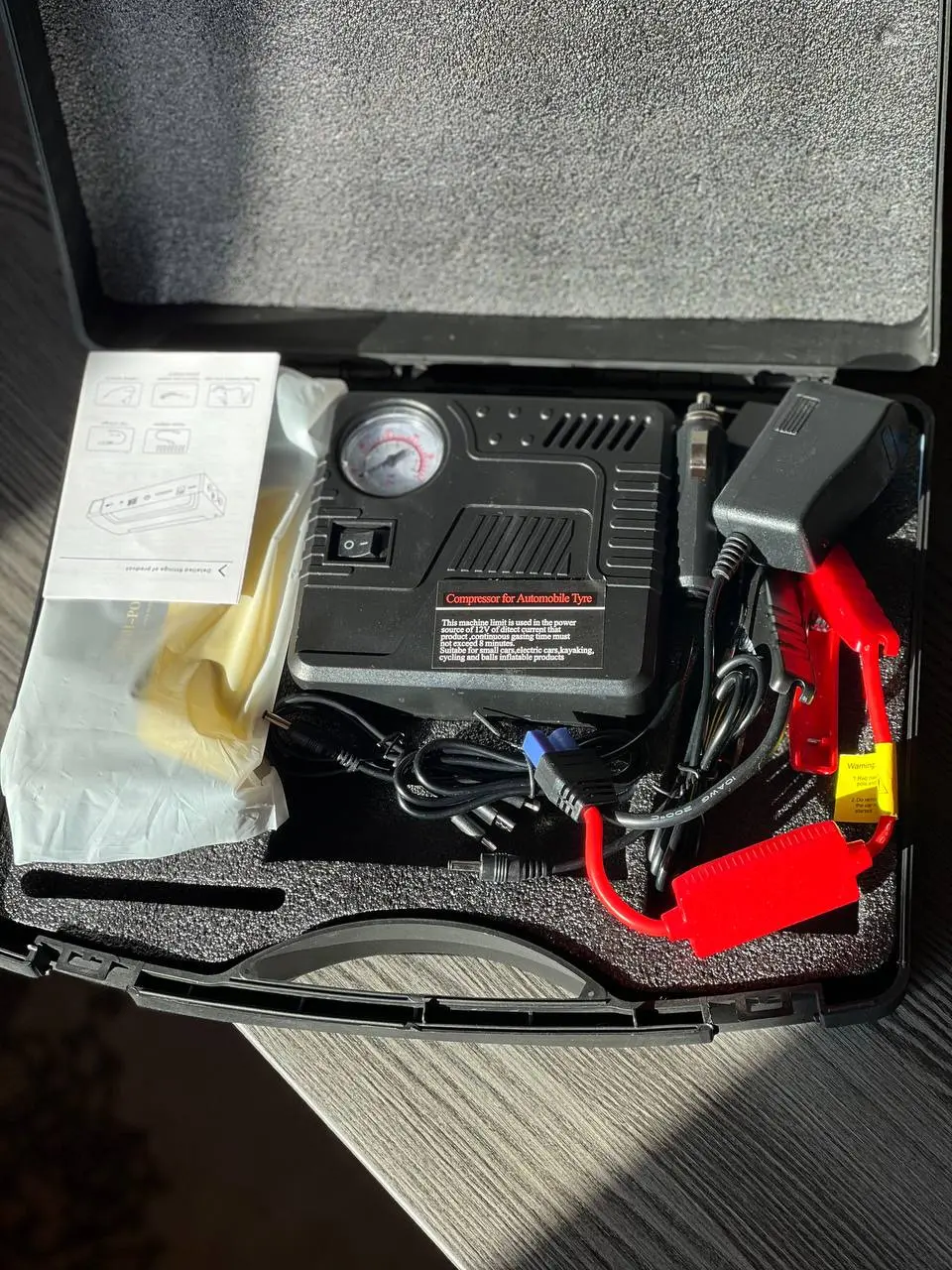 Автомобільний зарядний пристрій 50800 мАг із компресором 10 бар, EQUUS / Пусковий пристрій для авто - Зображення 5