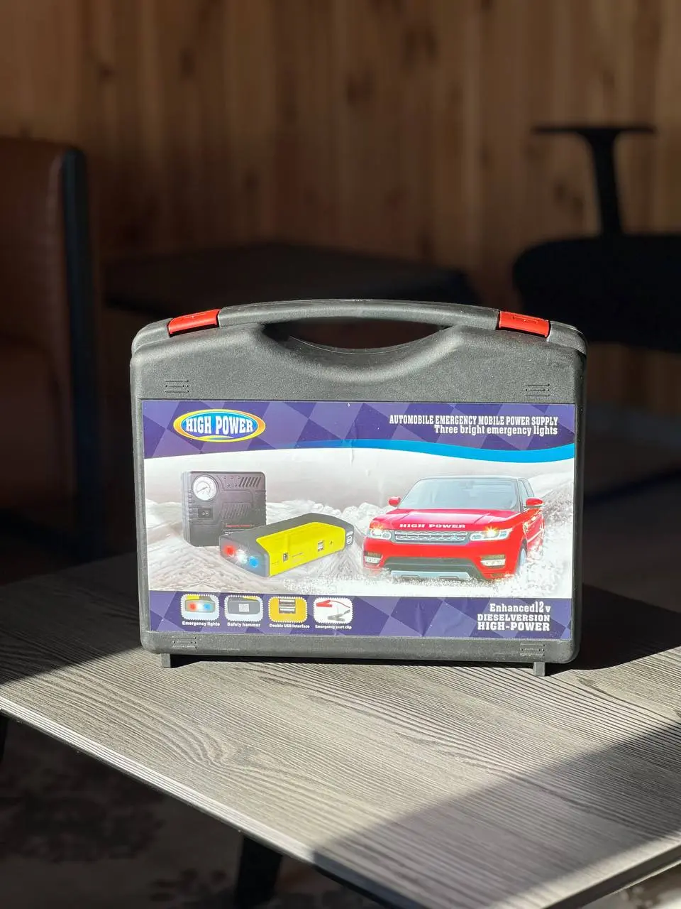 Автомобільний зарядний пристрій 50800 мАг із компресором 10 бар, EQUUS / Пусковий пристрій для авто - Зображення 3