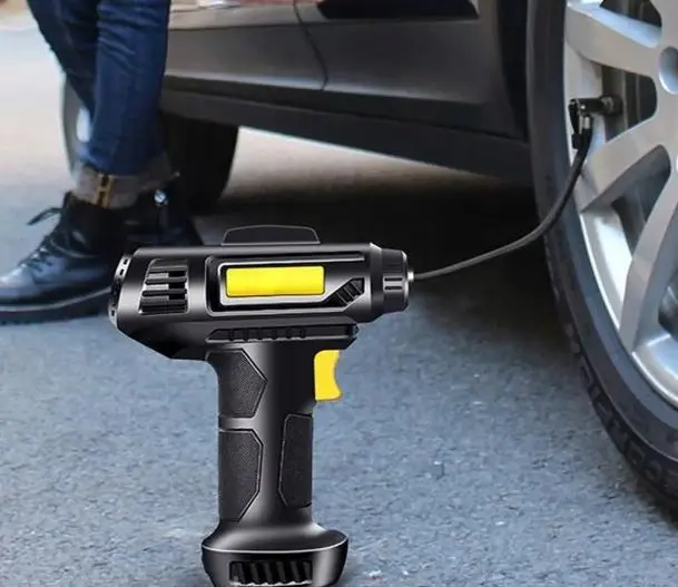 Компресор автомобільний акумуляторний 10бар, 18л/хв, CP-1016 / Портативний компресор / Насос для авто - Зображення 3