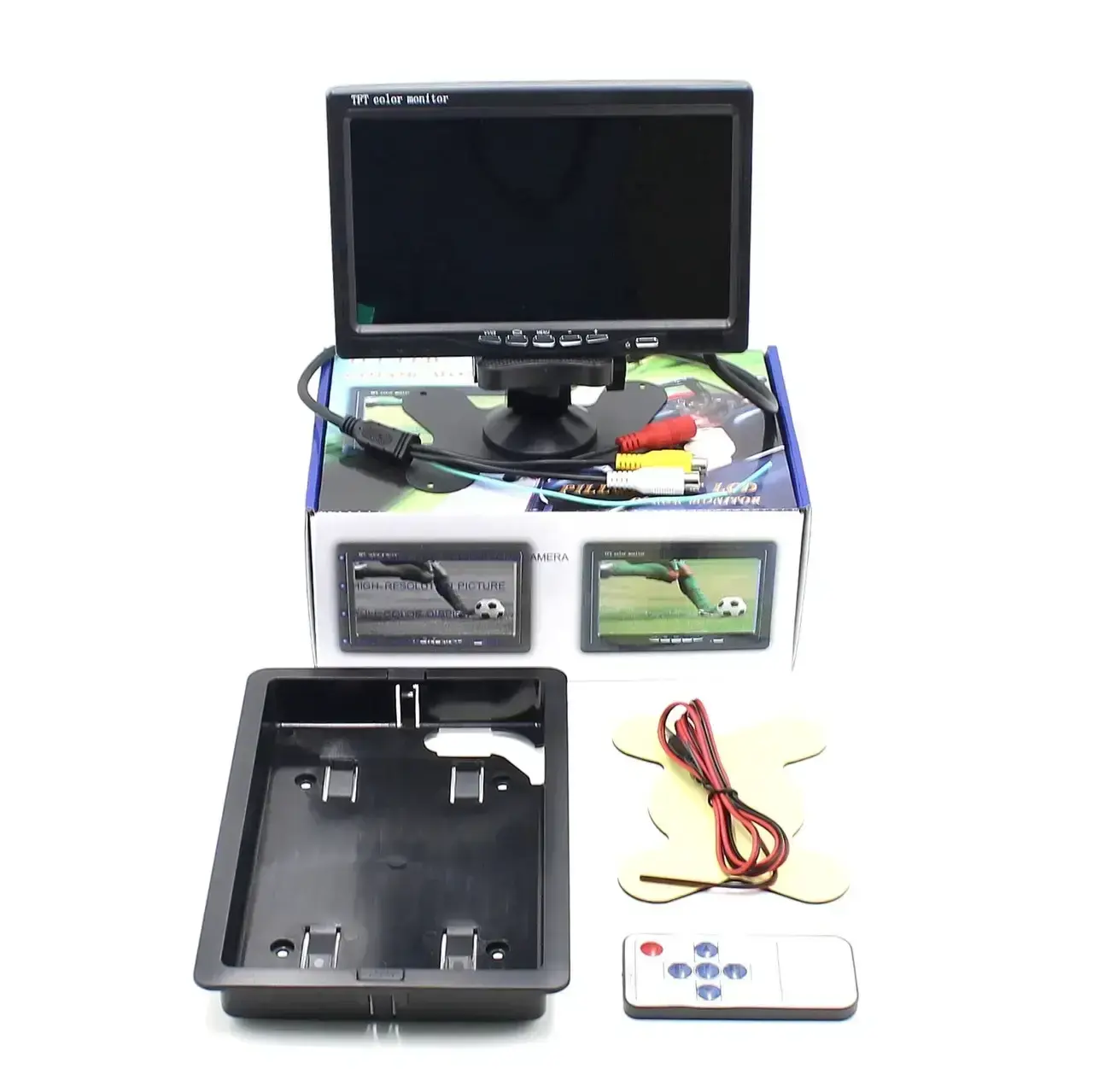 Автомобільний монітор для камери заднього виду 7" Авто монітор дисплей для паркування заднього ходу LCD TFT - Зображення 7