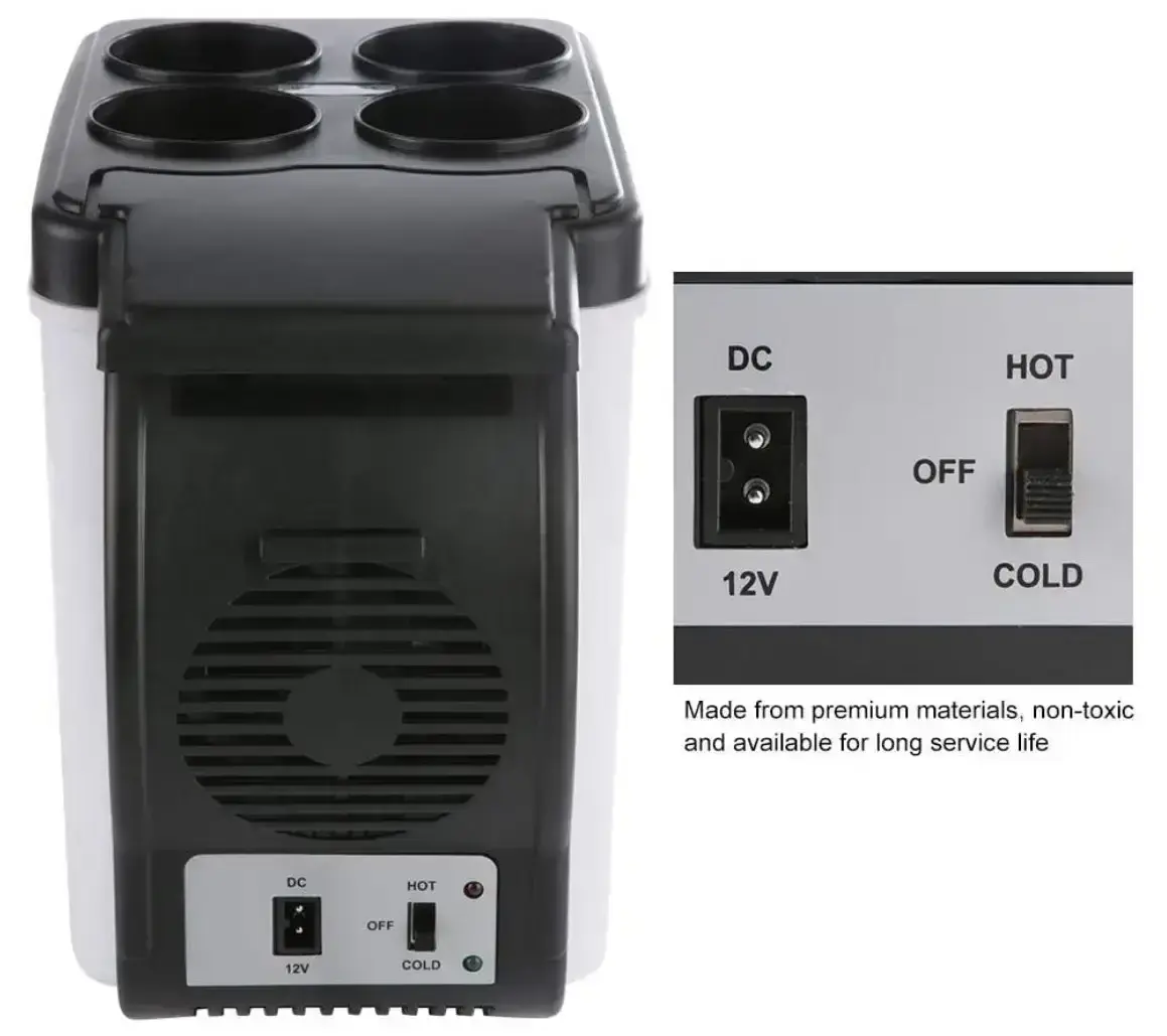 Автомобільний міні-холодильник Cooling and Warming Refrigerator 6L, Холодильник для машини - Зображення 3