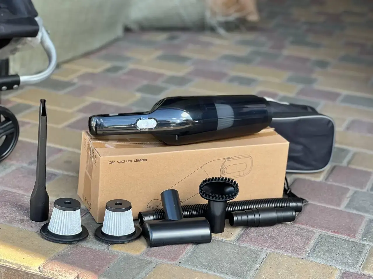 Автомобільний пилосос бездротовий акумуляторний Vacuum cleaner set AND-66-20 - Зображення 5