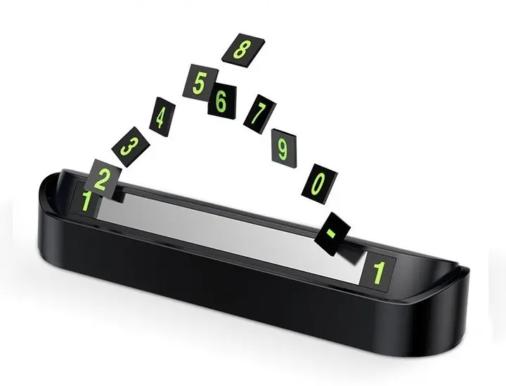 Автовізитка з телефоном (паркувальна карта) Temporary Parking Card - Зображення 5