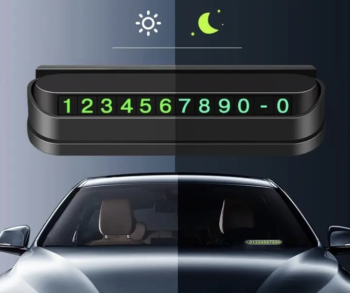 Автовізитка з телефоном (паркувальна карта) Temporary Parking Card - Зображення 4