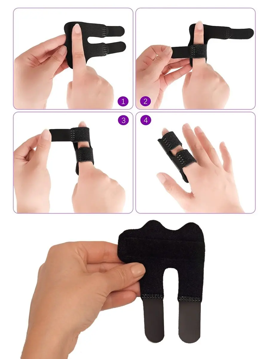 Бандаж на палець руки мізинець дитячий ортез шина фіксатор FINGER SPLINT - Зображення 2